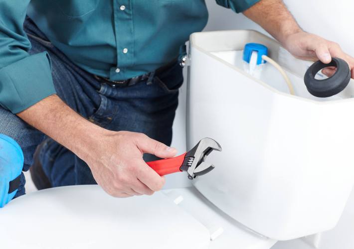 Toiletteninstallation - foto